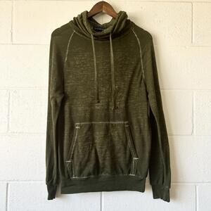 Derek Heart Green Long Sleeve Funnel Neck Thin Sweatshirt Women's Small